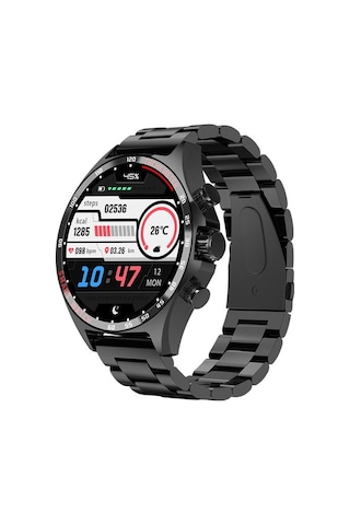 Kalobee Sk27 Business Amoled Ekran Metal / Deri / Silikon Kordonlu Akıllı Saat İphone & Android Uyumlu, Sağlık & Spor Takip, Bluetooth Çağrı