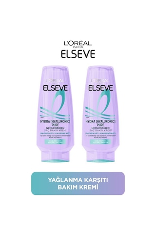 2'li Hydra Hyaluronic Pure Salisilik Asit İçeren Yağlanma Karşıtı Nemlendirici Saç Kremi 250ml pktelsvhydrapureashiki-10828