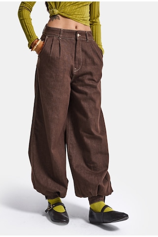 it's basic Kadın Kahve 1w6-16 Jogger Ballon Fit Bol Kesim Denim Jean