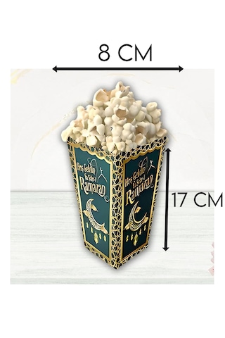 8'li Hoşgeldin Ya Şehri Ramazan Mısır Kutusu, Ramadan Ramazan Bayramı Sofrası, Oda Süsleme 11x8 Cm