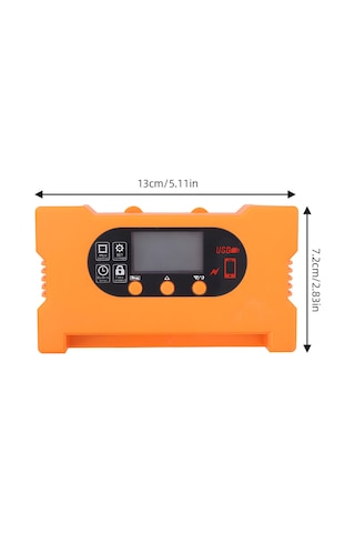 Hfambition 40a Pwm Güneş Paneli Kontrolörü 12v/24v Otomatik Uyumlu 98% Verimlilik Oled Ekranlı Usb+type-c Çıkışlı Aşırı Şarj-koruma