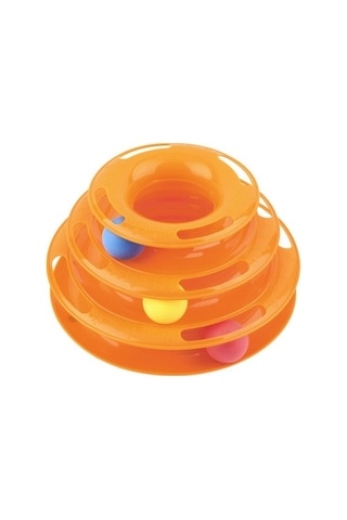 Tower of Tracks Yuvarlak Toplu Kedi Oyuncağı 13 x 26 CM