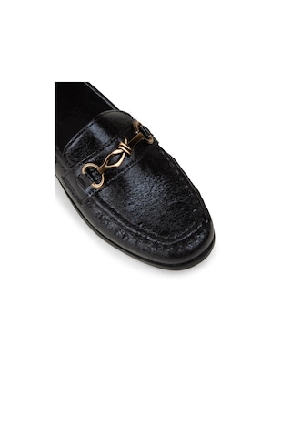 Deery Kadın Siyah Toka Detaylı Loafer - K0013zsyhc01
