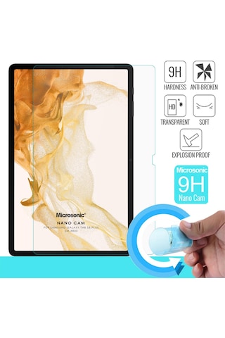 Microsonic Samsung Galaxy Uyumlu Tab S10 Plus X820 Nano Glass Cam Ekran Koruyucu