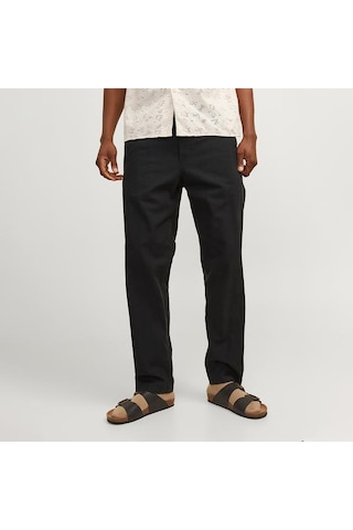 Jack&jones Jack Jones Pantolon Kane Summer Linen Blend Jogger Siyah