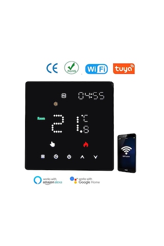 Tuya Wıfı Sıcaklık Kontrol Cihazı Haftalık Programlanabilir E25188-3a-wıfı