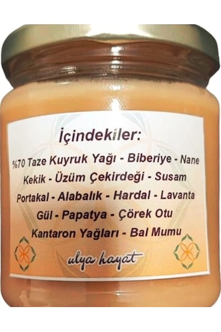 Ev Yapımı Doğal Kuyruk Yağı Kremi 200 ML