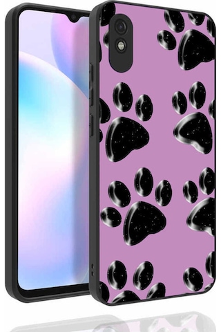Xiaomi Redmi 9a Kılıf Desenli Kamera Korumalı Parlak Zore Nora Kapak NO3