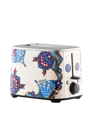 Vestel X Aslı Filinta Retro Bej Çini Ekmek Kızartma Makinesi