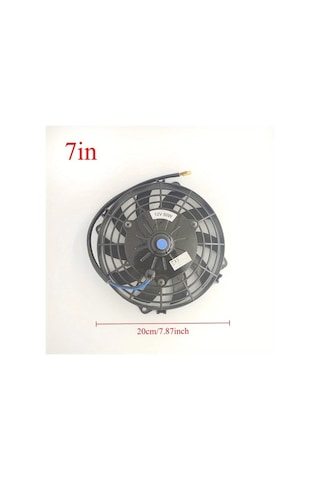 Motion003 Kavisli Yaprak Modifiye Edilmiş Araç Soğutma Ekipmanı Kondenser Fanı 12v 80w 1778 Cm