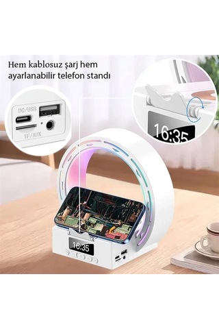 Magicvoice Mv-25163 Bluetooth Taşınabilir Hoparlör Kablosuz Telefon Standlı Şarjlı