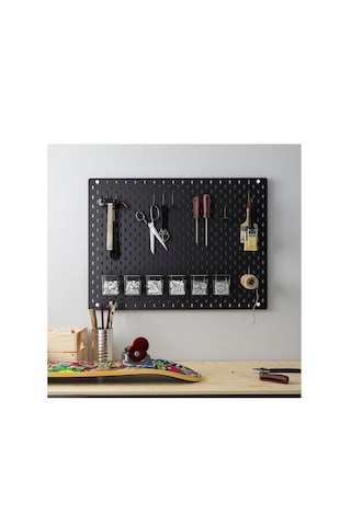 Ikea Skådıs Çok Amaçlı Pano Parçası , Siyah, 5x5,5 Cm