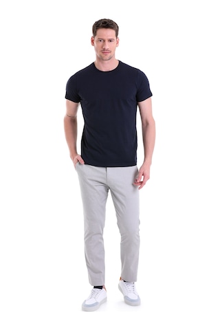 Hatemoğlu Regular Fit Pamuk Bisiklet Yaka Düz Erkek Tişört Lacivert