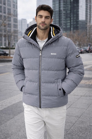 Hugo Boss Erkek Kışlık Mont Gri
