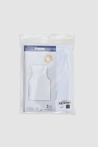 Twn Beyaz Standart Fit Nefes Alabilen Teri Emen %100 Pamuklu 2'li Atlet 1hc12ortatl02 Beyaz