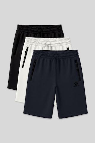 Tommy Life Standart Kalıp 3lü Paket Siyah-lacivert-ekru Erkek Şort - 81136 Siyah - Mavi