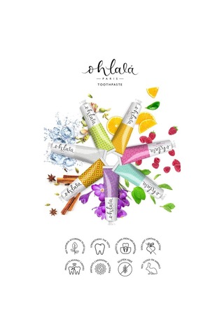Ohlala Raspberry, Cinnamon & Fresh Mint Premium Set 3 X 75 Ml Diş Macunu
