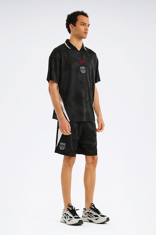 Reebok Street Sport Ftbl Jersey Siyah Erkek Kısa Kol T-shirt 000000000102343591 Siyah-beyaz
