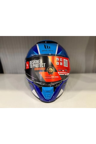 Kask Mt Thunder 4 Sv Freeway A5 Parlak Mavi