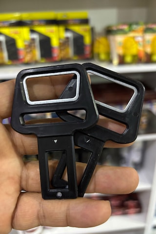 Emniyet Kemeri Aparatı, Şişe Açıcı, Evrensel Uyumlu, Siyah Renk