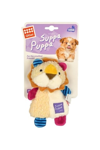 Gigwi Suppa Puppa Sesli Aslan Peluş Köpek Oyuncağı 16cm