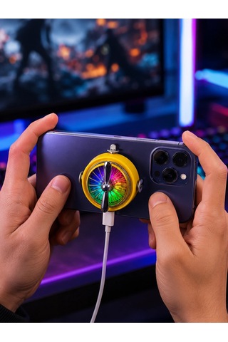 Şarj Edilebilir Rgb Telefon Soğutucu Oyun Fanı