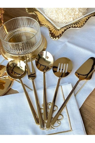 Allegra Gold 5 Parça Servis Kaşık Seti