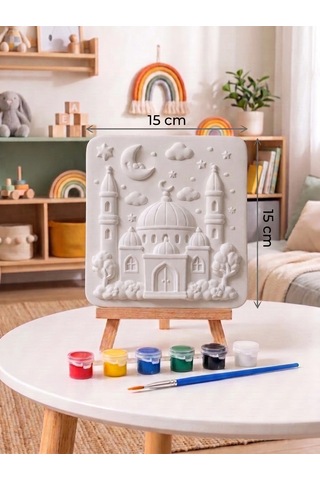 15x15 Sultan Camii Taş Boyama Seti Çocuk Ve Yetişkin Hobi Kiti