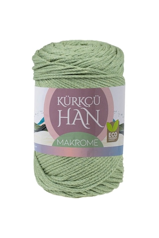 Kürkçü Han Makrome Fıstık Yeşili 3mm 200gr 130m Premium Örgü İpi
