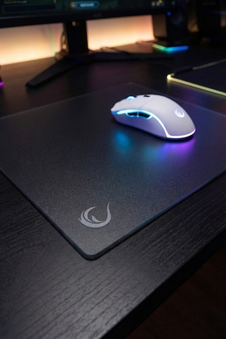 Vision Cam Mouse Pad Kauçuk Taban 450x400x3mm Micro-etched Cam Slip Resistant Gaming Siyah