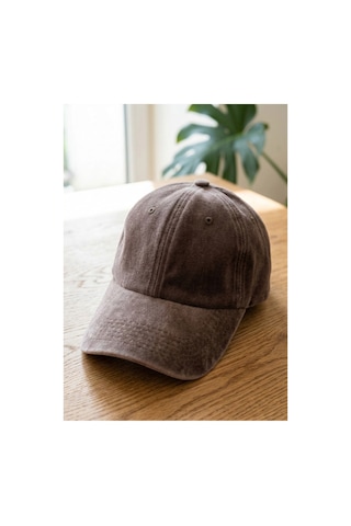 Emybox %100 Pamuk Yıkamalı Unisex Basic Şapka Kep Kahverengi