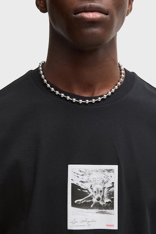Hugo Erkek T Shirt 50537535 001 Siyah Siyah
