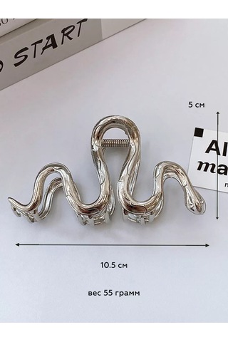 Symbol Saç Tokası Metal Büyük Plastikten Yozgar 177490859 Gri