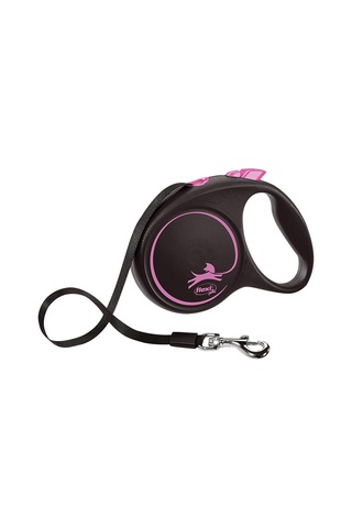Flexi Black Design M Beden Pembe 5mt Şerit Tasma Diğer