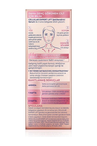 Cellular Expert Lift Şekillendirici Ve Sıkılaştırıcı Serum 30ml, Doğal Retinol Alternatifi Bakuchiol,kırışıklık Karşıtı