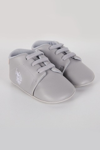 U.S. Polo Assn. Gri Bağcıklı Kız Bebek Ayakkabı 5274-30639 Gri