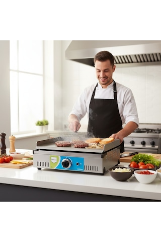Midinoks MD.R83 50 cm Tekli Elektrikli Pleyt Izgara 2500 W