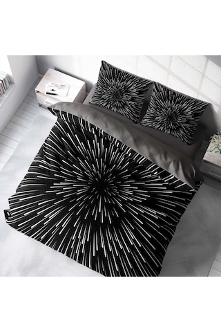 Monohome Galaxy Star 3D Pamuk Saten Çift Kişilik Nevresim Takımı Çok Renkli