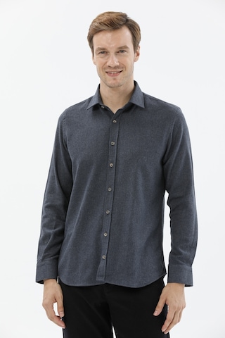 Finesuits Erkek Flanel Gömlek 2422204013.flr Lacivert