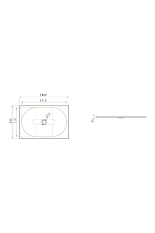 Idealstandard Tonic 140X80X4.5Cmdikdörtgen Akrilik Duş Teknesi