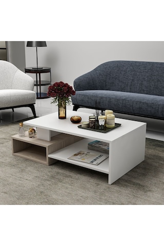 Dux Dekoratif Orta Sehpa Beyaz - Alize