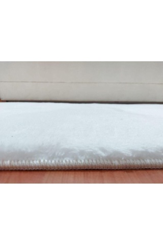 Saraz Halı Soft 60x100 Beyaz Banyo Paspasıbeyaz Beyaz