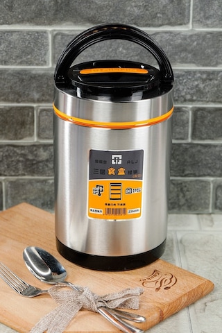 Cooker 3'lü 1.9 Litre Paslanmaz Çelik Yemek Termosu Yk1090 Çok Renkli