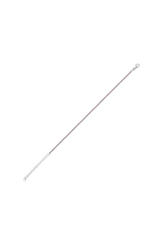 Kuyumcudukkani"suyolu Bileklik"1,75mm Taş- 27019-w-pnk Beyaz
