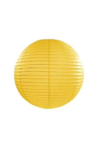 Dekoratif Çin Feneri Kağıt Lamba - Sarı Renkli