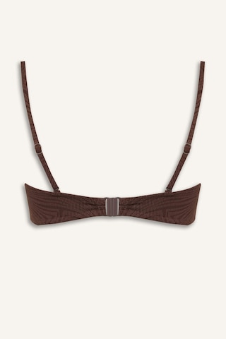Defacto Regular Fıt İnce Askılı Kahverengi Bikini Üstü E4372ax26smbn341 Kahve-bn341