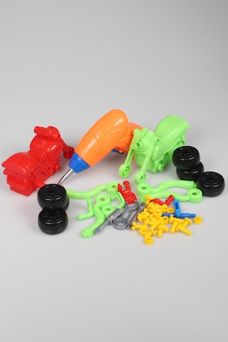 Pilli Matkap Seti Sök Tak Araçlar Pilli Matkaplı Vidalı Birleştirme Kiti Eğitici Oyuncak