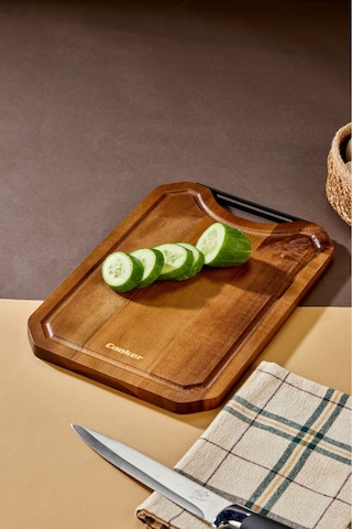 Cooker Lüx 30x22 Cm Akasya Ağacı Kesme Tahtası Kahverengi