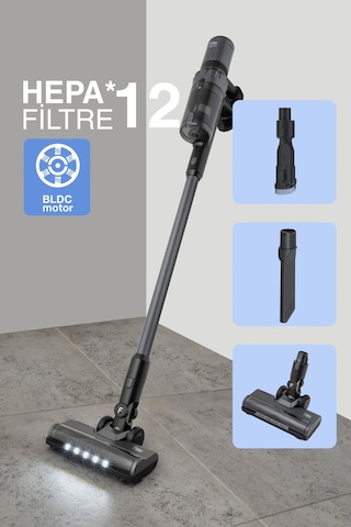 Fakir Shadow 7016 Gun Metal Şarjlı Dikey Süpürge