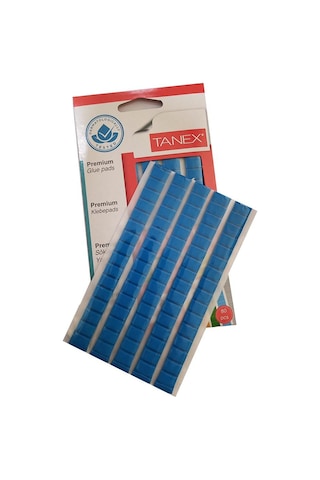Hamur Yapıştırıcı Mavi Renk 50 Gr 1 Paket Sökülebilir Renkli Sakız Yapıştırıcı Fix 80 Parça Tackit